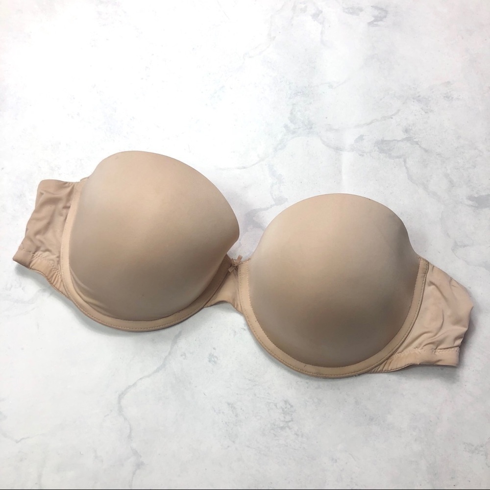 [Pink] Strapless Push Up Bra